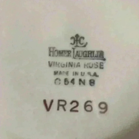 Vintage Homer Laughlin Wild Rose Round Serving Bowl Vintage China Replacement Di - Picture 7 of 9